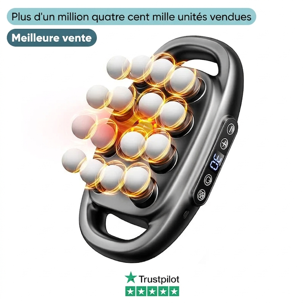 Pistolet de massage 16 embouts