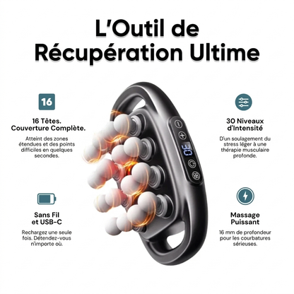 Pistolet de massage 16 embouts