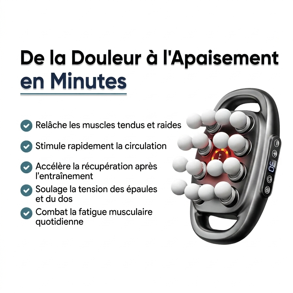 Pistolet de massage 16 embouts