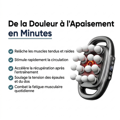 Pistolet de massage 16 embouts